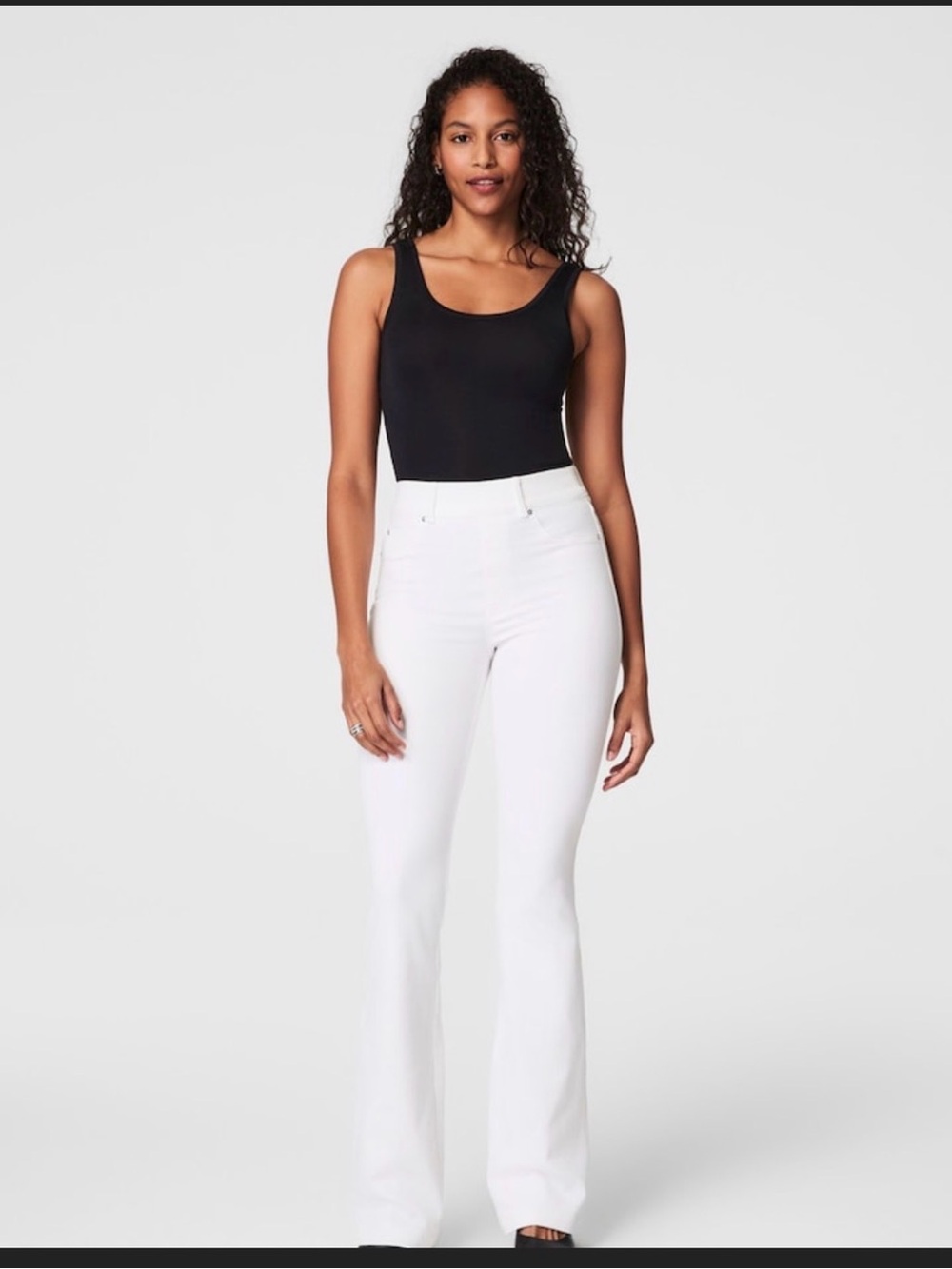 SPANX Off-White High-Rise flare